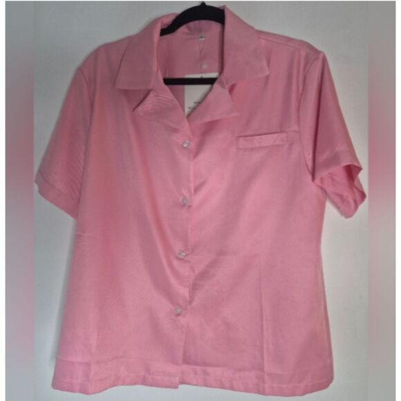 Iconic Pink "BADMAN" Dragon Ball Z Vegeta "Button-Down Shirt - Size Small - Picture 3 of 5